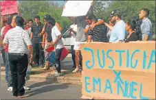  ?? CEDOC PERFIL ?? RECLAMO. La familia pidió esta semana justicia por Emanuel.