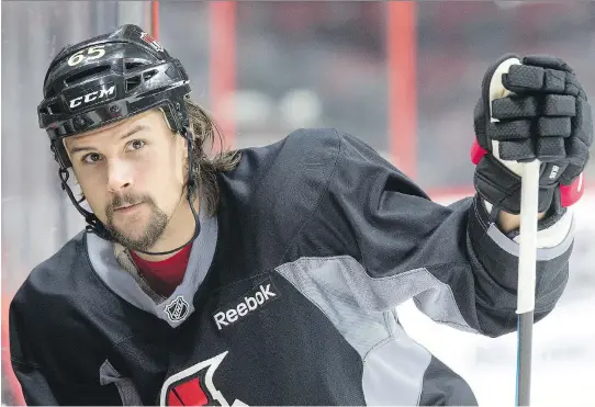  ?? WAYNE CUDDINGTON ?? With a post-season berth clinched, the Senators can afford to give captain Erik Karlsson the weekend off to ensure he is in good shape for the Stanley Cup playoffs.