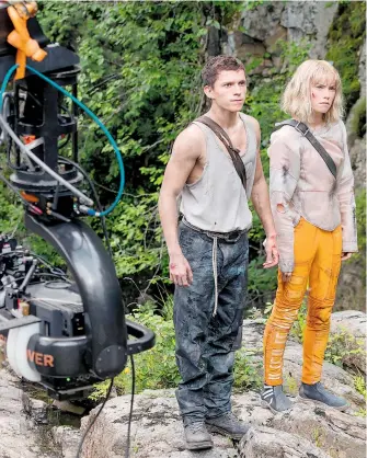  ?? /CORTESÍA LIONSGATE ?? Tom Holland y Daisy Ridley protagoniz­an Chaos walking