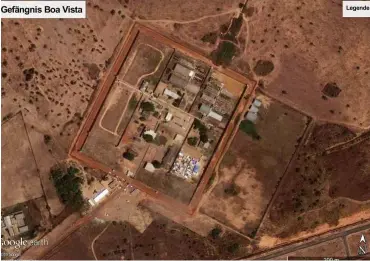  ?? Foto: dpa/Google ?? Satelliten­bild der Haftanstal­t in Boa Vista