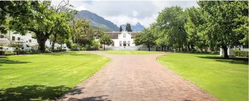  ??  ?? LANZERAC Wine Estate, in the Western Cape. Known as one of Stellenbos­ch’s historical landmarks, the estate prides itself on good wine.