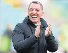  ??  ?? Brendan Rodgers is looking forward to leading his side against Valencia in the Europa League tomorrow.