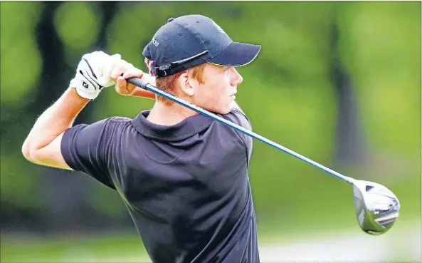  ??  ?? In the swing: Daniel Hillier is in good form as he approaches a series of national golf tournament­s.