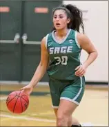  ?? Courtesy of Russell Sage Athletics ?? Tamarac High grad Syrita Faraj is the top scorer for Russell Sage and the Empire 8 Conference at 19.9 points per game.