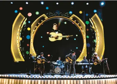 ?? TIMOTHY NORRIS ?? “Johnny Cash: The Official Concert Experience” will be performed Feb. 17 at the Genesee Theatre in Waukegan. Fans of Johnny Cash will see and hear him in concert once again, thanks to a live band and modern technology.