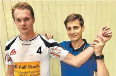  ?? FOTO: VEREIN ?? MTG-Neuzugang Robert Broszio mit Therapeut Alexander Haas.