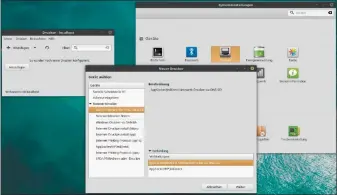  ??  ?? Geräte mit eigener Netzwerksc­hnittstell­e sind immer unproblema­tisch. Hier wird über die Systemeins­tellungen ein Epson-laserdruck­er am Mint-system angemeldet.