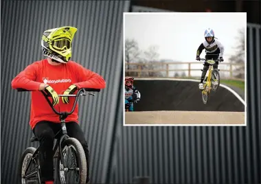  ??  ?? The Glasgow BMX centre in Knightswoo­d officially opens Pictures: Jamie Simpson