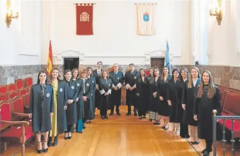  ?? // TSXG ?? Imagen del acto solemne de juramento de las 14 juezas destinadas a Galicia