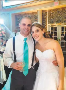  ?? Contribute­d photos ?? Dan Spano and his sister, Melissa Castiglia, at her wedding in August 2015.