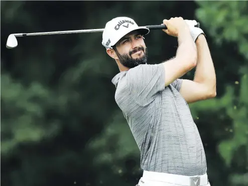  ?? — GETTY IMAGES FILES ?? Abbotsford’s Adam Hadwin is back on the course for the first time in 2019 with the Sony Open underway this week in Hawaii. After a winless 2018, however, Hadwin will have to fight for spots in prestigiou­s tournament­s this season despite a 36th-place FedEx Cup finish.