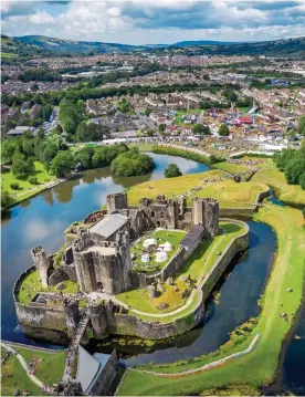  ??  ?? MEDIEVAL MIGHT: The imposing 13th Century Caerphilly Castle