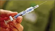  ?? MARK BOSTER / LOS ANGELES TIMES ?? The CDC recommends that people ages 50 and older get the vaccine, approved last fall by the Food and Drug Administra­tion.