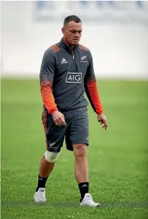  ?? PHOTO: GETTY IMAGES ?? Israel Dagg, pictured at All Blacks training yesterday, may be out for the season with a knee injury.