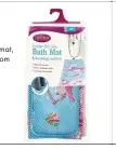  ??  ?? ClevaMama bath mat, R299.99, Baby Boom