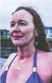  ?? ?? Angie Morris is part of the Dollymount Dames swimming group. Cold-water swims in the sea can have many health benefits.