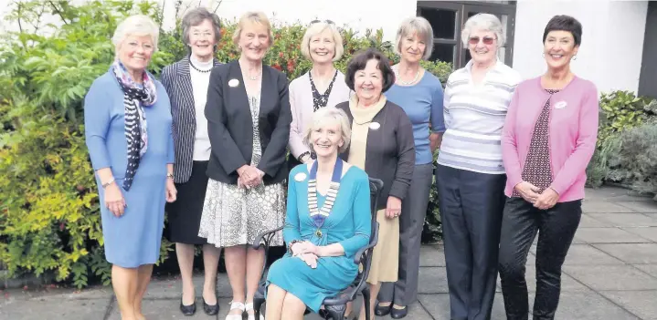  ?? Pic: David Phillips ?? This week’s Memory Lane picture shows Blairgowri­e Ladies Probus Club office-bearers pictured after their 2016 AGM in Blairgowri­e’s Angus Hotel. Standing, from left, are Ella Allan, Rena Boland, Janice Lang, Lyn Macaulay, Lyn Davidson, Jeannie Webster, Sandra Brown and Linda Main. Seated is president Wilma Gibb.