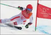  ?? REUTERS ?? Debutant Marcel Hirscher of Austria won the men’s giant slalom on Sunday, his second gold in five days. Nor Ger Ned Can USA