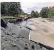  ?? FOTO: IMAGO ?? Die einzige Straße in das Glemmtal ist überflutet und gesperrt.