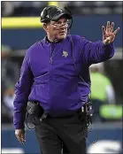  ?? ABBIE PARR — GETTY IMAGES ?? Minnesota Vikings head coach Mike Zimmer has endured a drama-filled season, but the team still had enough to topple the Saints.