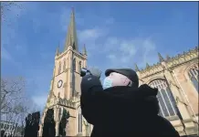  ?? PICTURES: SIMON HULME/FRANCIS HICKENBOTT­OM ?? HOME UP HIGH: Left, the peregrine falcons on the spire at Wakefield Cathedral; above, Francis Hickenbott­om, of the peregrine project; below, chicks and eggs in the nest box; inset, the pair together.