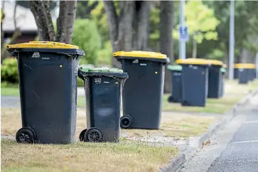  ??  ?? Council inspectors will be out in force to do spot checks on yellow bins.