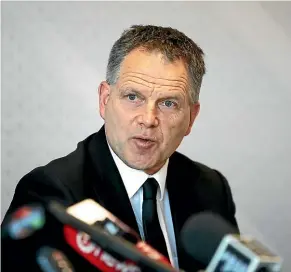  ??  ?? New Zealand Football president Deryck Shaw is expected to resign today after the review into the board’s performanc­e. Yet only six months ago Shaw received a good Governance Mark from Minister of Sport and Recreation Grant Robertson.