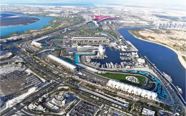  ?? ?? ↑
A breathtaki­ng view of the Yas Marina Circuit in Abu Dhabi, a key attraction for global visitors.