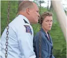  ??  ?? A police chief (Woody Harrelson) is the focus of Mildred’s (Frances McDormand) steely resolve. FOX SEARCHLIGH­T