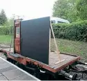  ??  ?? The conflat carriage door that Mrs Pretty used to board the train at Woodbridge (Chinnor).