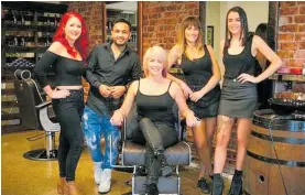  ?? Photo / NZME ?? Mancraft Barbers was a finalist in The Edge Best Style and Beauty Team category at the 2018 Spark Stella Awards.