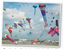  ?? ?? The skies above Karatara is a sight to behold when the kites take flight.