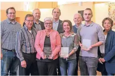  ?? FOTO: TANJA PICKARTZ ?? Die Chefs der Konditorei Vormann, des Café Richter und der Bio-Bäckerei Kabouter konnten sich über einen Preis freuen.