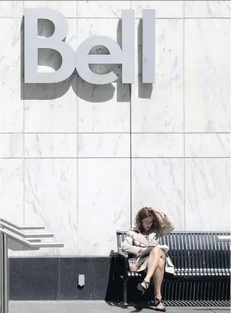  ?? BRENT LEWIN/BLOOMBERG FILES ?? Bell Canada got the biggest number of complaints at 4,734, or 33.2 per cent of the total. The total number of complaints about telecom companies was up 57 per cent from the previous year.