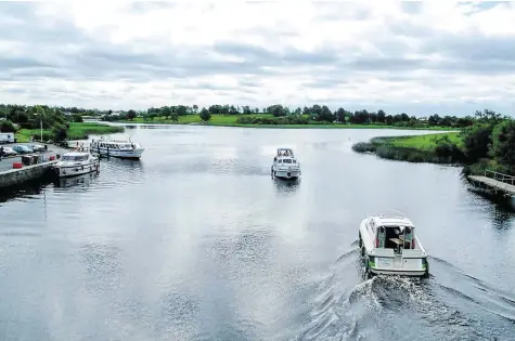  ??  ?? River of dreams: Visitors can enjoy life at a different pace on the Shannon
