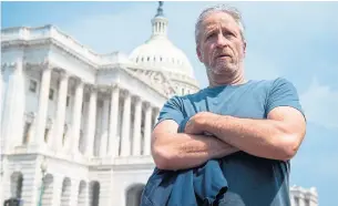  ?? SAUL LOEB AFP VIA GETTY IMAGES ?? Actor and comedian Jon Stewart returns to the small screen in “The Problem With Jon Stewart.”
