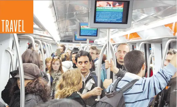  ?? RICK STEVES ?? City transit lines that cover tourist sights (such as Rome’s metro Line A) are happy hunting grounds for pickpocket­s on the prowl for cash and credit cards.