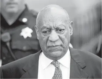  ?? THE ASSOCIATED PRESS ?? Bill Cosby departs Montgomery County Courthouse after a hearing in his sexual-assault case in Norristown, Pennsylvan­ia, in August. Details of alleged sexual assaults by Cosby and other famous figures are now widely known in part because several...