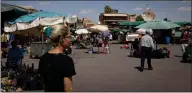  ?? SIMA DIAB — FOR THE WASHINGTON POST ?? The central market of Jemaa el-Fnaa in central Marakkech, Morocco, is shown on Sept. 12, 2023.