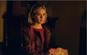  ?? THE CANADIAN PRESS/HO - NETFLIX ?? Kiernan Shipka is shown in "Chilling Adventures of Sabrina" in this undated handout photo. Shipka has gone from "Mad Men" to women's witch.