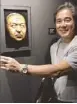  ??  ?? Raul Francisco with an Igan D’Bayan sculpture