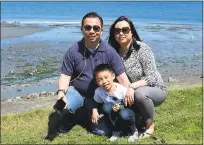  ?? COURTESY OF NGUYEN FAMILY ?? Trinh Phan, of San Jose, is pictured with her husband, Young Nguyen, and their 8-year-old son, David. Phan’s mother, Nguyen Thi Hoa, of Vietnam, has had a temporary travel visa rejected by the U.S. Embassy and Consulate. She is seeking to visit her ill...