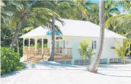  ?? MARK GAUERT ?? One of six beachfront private villas at Caerula Mar on South Andros Island in the Bahamas.