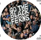  ?? ?? The Black Ferns have benefited
from the aura of Eden Park.