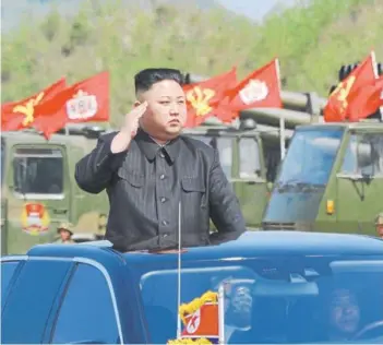  ?? FOTO: REUTERS ?? El líder de Corea del Norte, Kim Jong Un.