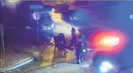  ?? FOOTAGE City of Memphis, Tenn. ?? shows Tyre Nichols on the ground after police officers beat him.