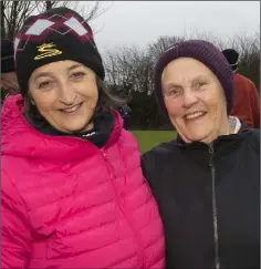  ??  ?? Maeve Wilson and Eleanor Roche at the recent New Ross drive-in.