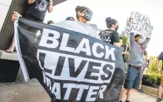  ?? APRIL GAMIZ/MORNING CALL FILE PHOTO ?? A Black Lives Matter protest at Allentown City Hal over the summer.