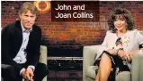  ??  ?? John and Joan Collins