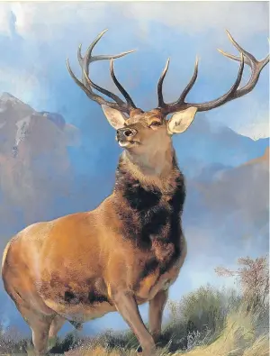  ??  ?? Majestic: there are now plans for The Monarch Of The Glen to go on tour around Scotland.